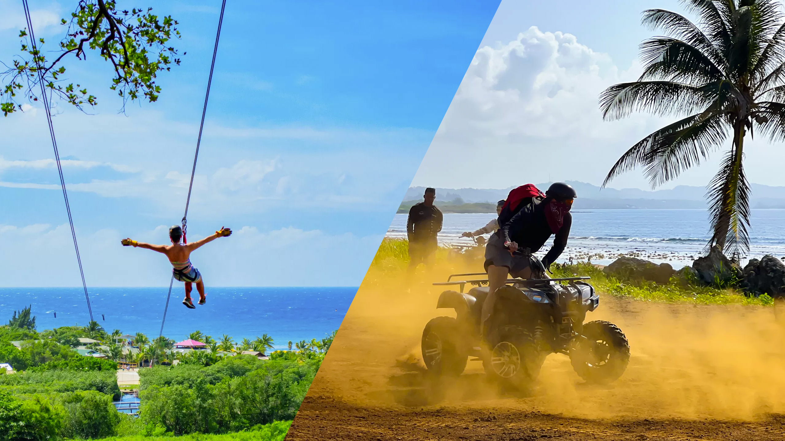 ATV and zip line adventure at Isla Tropicale (formerly Mahogany Bay)